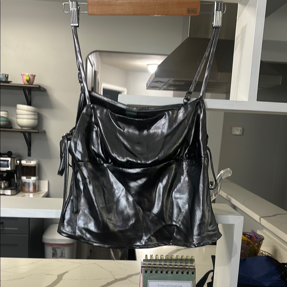 Metallic Black Women's top